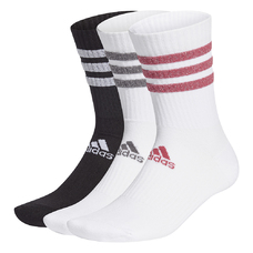 GLAM 3-STREIFEN CUSHIONED SPORT CREW SOCKEN, 3 PAAR