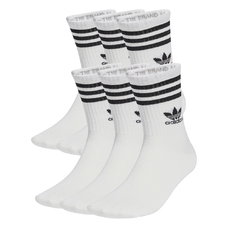 3-Streifen Crew Socken 6 Paar
