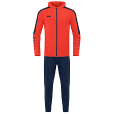 Trainingsanzug Polyester Power mit Kapuze