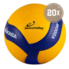 20ER BALLPAKET VOLLEYBALL V200W-SV SWISS VOLLEY