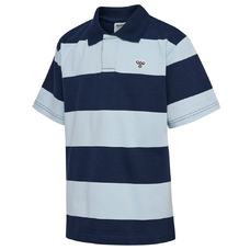 hmlJR LOOSE STRIPED POLO S/S BEE
