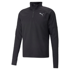 RUN 1/4 ZIP LS TEE M